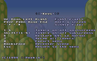 Keys ('Mario 3' background)