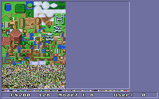 'Zelda' map graphics in mode 7
